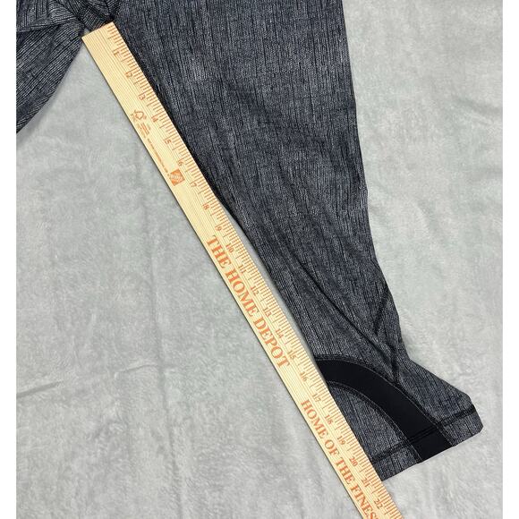 Lululemon Run Inspire Crop II Sz 6 Savasana Burlap Luxtreme Leggings Monochrome - Picture 12 of 13